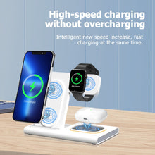 Load image into Gallery viewer, 3 in 1 wireless charger supports fast charging and multifunctional wireless charging
