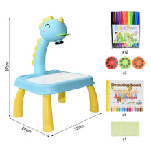 Load image into Gallery viewer, Children Led Projector Art Drawing Table Toys Kids Painting Board Desk Arts Crafts Educational Learning Paint Tools Toy for Girl
