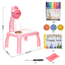 Load image into Gallery viewer, Children Led Projector Art Drawing Table Toys Kids Painting Board Desk Arts Crafts Educational Learning Paint Tools Toy for Girl
