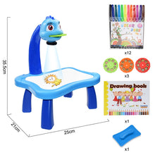 Load image into Gallery viewer, Children Led Projector Art Drawing Table Toys Kids Painting Board Desk Arts Crafts Educational Learning Paint Tools Toy for Girl
