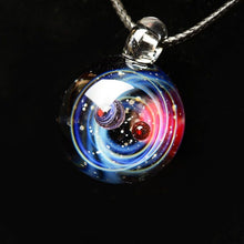 Load image into Gallery viewer, BOEYCJR Universe Glass Bead Planets Pendant Necklace Galaxy Rope Chain Solar System Design Necklace for Women Christams Gift
